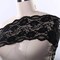 Black Wide Stretch Lace Trim 6.5" Floral Elastic for Lingerie, Bras & DIY Sewin